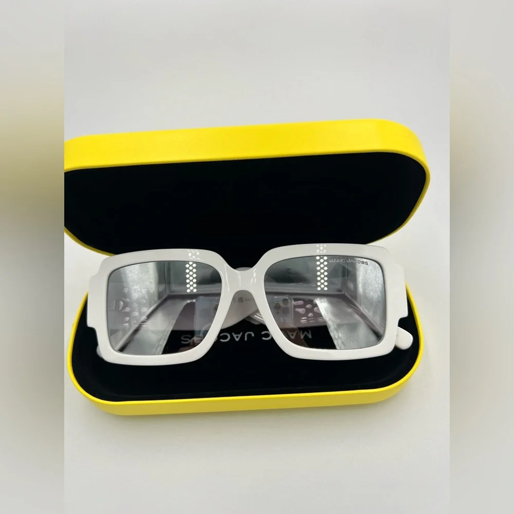 Marc Jacobs Square Mirrored Sunglasses NWOT - Picture 5 of 6